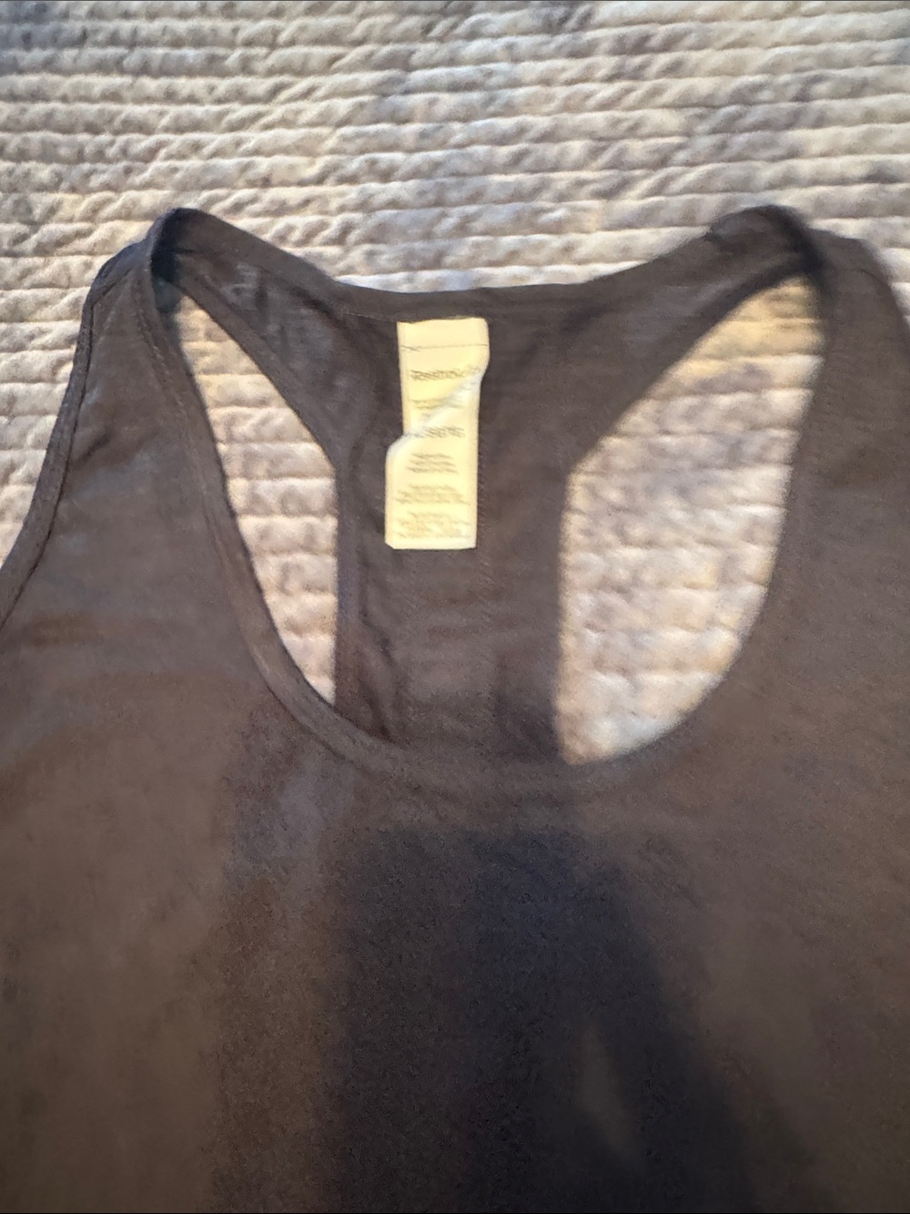 Reebok Black Racerback Performance Tank Top - Picture 2 of 6